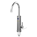 Electric Water Taps,TopSer Pro 220V Tankless Electric Heater Kitchen Taps,360 Degree Rotate Cold and Hot Water Tap with Lcd Display for Kitchen,Bathroom,Washroom [British Standard Plug]