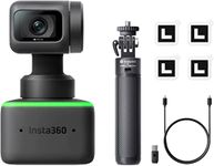 Insta360 Link 4K PTZ Webcam Kit with 1/2" Sensor, AI Tracking, Gesture Control, HDR, Noise Cancelling Microphones, Specialized Modes, Webcam for Laptop, Video Calls