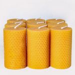 Beeswax Pillar Candles Bulk Set of 