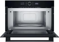 HMD44MBUK Built In Microwave Oven 1000W Integrated Digital Microwave with Auto Cook Programmes, Touch Controls, 31L Capacity & Black Finish
