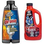 Drano Variety Bundle Pack - Drano Max Gel Clog Remover 900mL, Drano Foamer Clog Remover 500mL