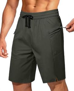 FOGFIRE Mens Swim Trunks Board Shorts Bath Suit with Pocket Olive Green 3XL