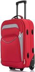 FLYMAX 55x35x20 55x40x20 Cabin Suitcase Luggage Hand Carry on Case Flight Bag Suitcase Travel Fits Fits Easyjet, Ryanair British Airways & Jet 2