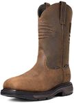 Ariat Mens WorkHog XT Patriot Waterproof Carbon Toe Work Boot Distressed Brown 9.5 Wide