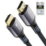 HDMI 2.1 Cable 2m(6Ft)Certified,Stouchi 10K 8K Ultra HD 48Gbps High Speed 10K 8K120 4K120 144Hz RTX 3080 eARC HDR10 4:4:4 HDCP 2.2&2.3 Dolby Compatible with Roku TV/PS5/Xbox Series X/Samsung/Sony/LG