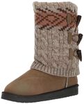 MUK LUKS Women's Cheryl Fashion Boot, Oatmeal, 11 Wide