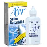 Ayr Saline Nasal Mist, 1.69-Ounce Spray Bottles (Pack of 6)