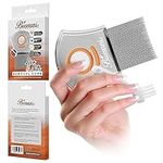 Bussani Lice Comb for Kids and Adults | Lice Treatment | Nit Comb for Lice Eggs | Lice Brush | Peigne a Poux | Dandruff Comb | Psoriasis Comb | Stainless Steel Louse Comb