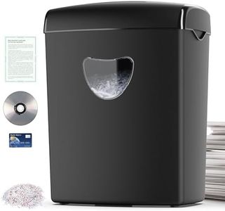 Advwin Paper Shredder, Paper Shredder Automatic Cross Cut P-4 Security, 10 Sheets, 21L Removable Bin, Paper/CD/Credit Card Shredder for Home Office