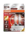 Osram Xenarc Night Breaker 220, D1S, +220% More Brightness, Xenon Headlight Bulb, 66140XN2-2HB, Folding Box (2 Lamps)