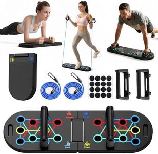 HAVENITY Push Up Board Fitness, Foldable 20 in 1 Push Up Bar at Home Gym, Multi-Functional Pushup Stands for Chest Muscle Exercise, Pushup Stands for Strength Training Portable Exercise Equipment for Men & Women