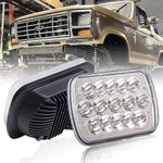 BLIAUTO 5x7 H6054 LED Headlights DOT Approved 7x6 Hi/Low Sealed Beam 6054 H6054LL 69822 H5054 Headlight for Jeep YJ XJ MJ Chevrolet S10 Blazer Express Ford Probe Econoline Truck Van Semi