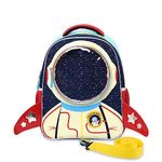 LSSAGOON Astronaut Toddler Backpack for Boys, Cute Cartoon School Book Bag, Personalised Rucksack Ready for Back to School/Birthday/Xmas Gifts