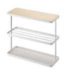 YAMAZAKI Storage Home Steel | End + Side Tables, One Size, White