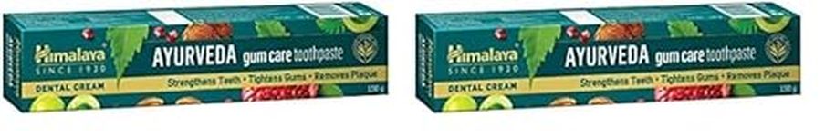 Himlaya Ayurveda Gum Care Toothpaste, 150G | Reduces Bleeding | Fights Bad Breath | With 13 Ayurvedic Herbs for Healthy Gums (Pack of 2)