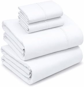 RUVANTI Queen Cotton Percale Sheets - 4 Pieces