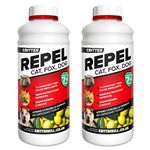 Critter Repel Animal Repellent | Deterrent for Unwanted Garden Visitors Including Cats, Dogs & Foxes (2 x 650g)