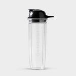 NutriBullet ANBC32 32 oz Cup with to-Go Lid, Clear/Black