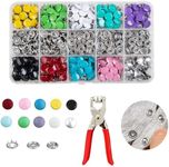 200 Sets Metal Snap Buttons Kit wit