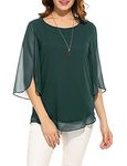 PLADO Women's Regular Fit Top (Green, Medium)