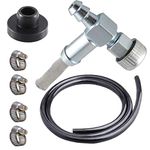 33/64" Generator Fuel Shut Off Valve+60CM Fuel line+Fuel Gas Tank Grommet, for Coleman Craftsman Generator Snowblower Snow Thrower