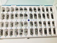 1 Box(96 pieces) Dental Stainless Steel Primary Molar Pediatric Kids Crown PMC Cavity Protect Children First Teeth