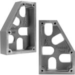 Fireball Tool, Minion Square (Pair), Aluminum, 6" x 4" x 1.5", 60/30 Angle