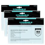 TitanShield [3 Pack Bundle] Premium Clear Card Sleeves for Standard Sized Board Games and Trading Card 2.5" x 3.5" (150 Sleeves)