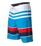 O'Neill Men's 21 Inch Outseam Hyperfreak Stretch Swim Boardshort - Blue - 29