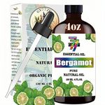 Bergamot Essential Oil 4 Fl Oz (120Ml) - Pure And Natural Fragrance Oil Bergamot Oil For Aroma Diffuser,Humidifier,Home Fragrance,Spa,Hair Care,Cleaning,Personal Care,Massage,Yoga,Diy Soap