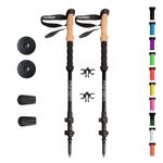 Montem Ultra Strong Trekking Poles, Black , One Pair