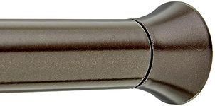 Amazon Basics Adjustable Shower Curtain Tension Rod, Bronze, 107 to 185.4 cm