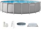 INTEX 26755EP 20Ft X 52In Prism Frame Premium Above Ground Swimming Pool Set