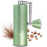 TIMEMORE Manual Coffee Grinder Chestnut C3 ESP Pro, All-Metal Coffee Grinder, Folding Handle, Stainless Steel S2C Conical Burr, Adjustable Grind Setting -Green