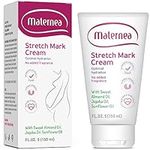 Stretch Mark Cream - Hydrating Stretch Mark Cream Pregnancy Care with Almond, Sunflower, & Jojoba Oils - Skin-Safe & Perfume-Free - Pregnancy Stretch Mark Cream by Maternea (150ml)