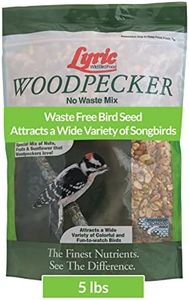 Lyric Woodpecker Wild Bird Seed, No Waste Bird Seed with Nuts, Dried Fruit & Shelled Seeds - 5 lb. Bag