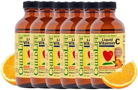 Childlife Liquid Vitamin C, Orange Flavor, Glass Bottle, 4-Ounce (6 Pck)