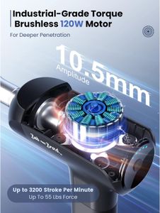 Bob and Brad X6 Pro Massage Gun – Metal Head, 55lbs Stall Force, Deep Tissue