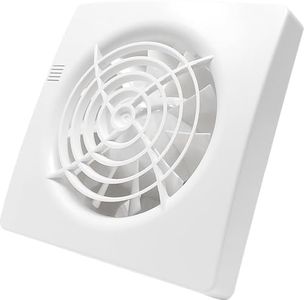 CubeTECH CTEF100t 100mm (4") Quiet Bathroom Extractor Fan with Timer Overrun Delay. White Grill.