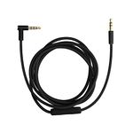 kwmobile Headphone Cable for Beats Studio 3 / Solo 3 / Solo2 / Studio 2 / Studio 1 / Mixr - 140cm Replacement Cord with Microphone + Volume Control - Black