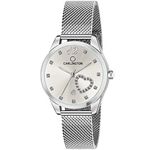 Carlington Women Analog Ladies Wrist Watch With Mesh Strap - Ct 2006 Silver Dial, Band Color-Silver