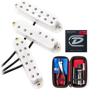 Briskdrop Seymour Duncan Everything Axe Strat Pickup Set - Bundled with Dunlop String Change Tool Kit and Nickel Wound Electric Guitar Strings