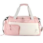 PALAY® Gym Bag Fashion Fitness Bag with Shoe Compartment Lightweight Duffle Shoulder Travel Multifunctional Travel Waterproof Day Pack Shoulder Yoga,Pink