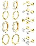 Jstyle 9 Pairs Earrings Sets for Mu