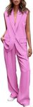 PRETTYGARDEN Women's 2 Piece Pant S