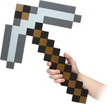 Think Geek Minecraft Pick Axe Foam Weapon Action Figure Accessory