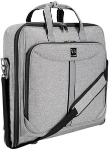ZEGUR Funda para ropa para 3 trajes o vestidos ideal como equipaje de mano – Maletín de viaje de ocio o de negocios de 1 m – Bolsa con compartimentos y con correa para el hombro ajustable