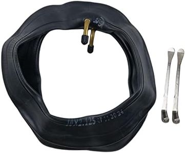 2 Pieces 10x2.125 Inner Tube Rubber Tubes for Electric Scooter Bike Baby Carriage,with Tire Loading Tools, with Bent Angle Valve