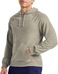 Hanes Men's French Terry Pullover Hoodie, Camouflage Green Pe Heather, Large