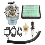 Hippotech Carburetor with Gasket Spark Plug Fuel Air Filter kit Replacement for Honda GCV160 GCV160A GCV160LA HRB216 HRS216 HRR216 HRT216 HRZ216